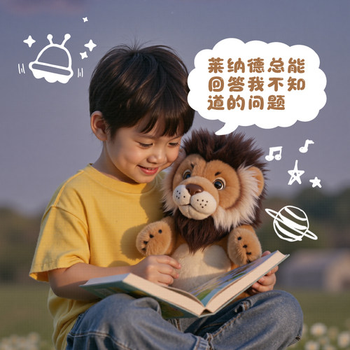 火火兔AI智能玩具机器人智能对话毛绒陪伴玩偶潮玩男生女生日礼物