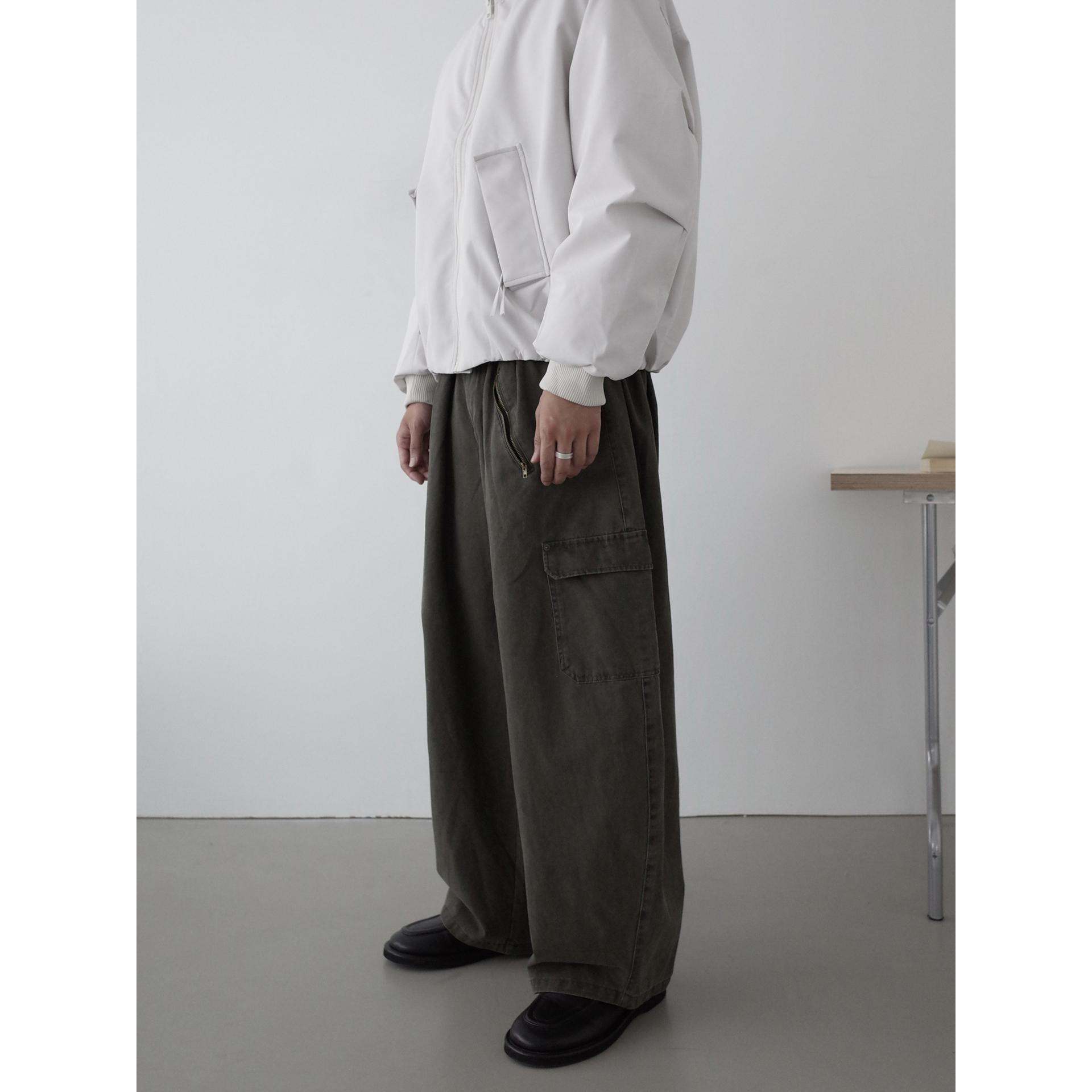 INKNOTS弯刀工装裤宽松阔腿裤