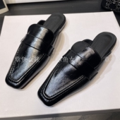 外穿简约凉拖鞋 软底包头穆勒鞋 女 2026春夏新款 英伦方头平跟半拖鞋