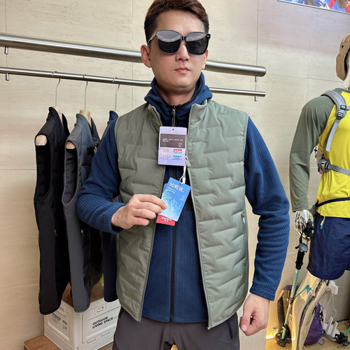 防泼水户外运动休闲羽绒马甲背心