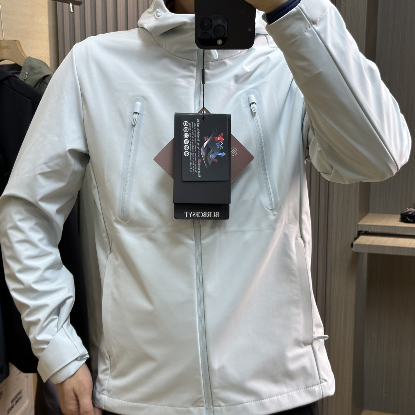 多袋工装机能！户外防泼水面料25秋冬男女防风透气软壳冲锋衣外套