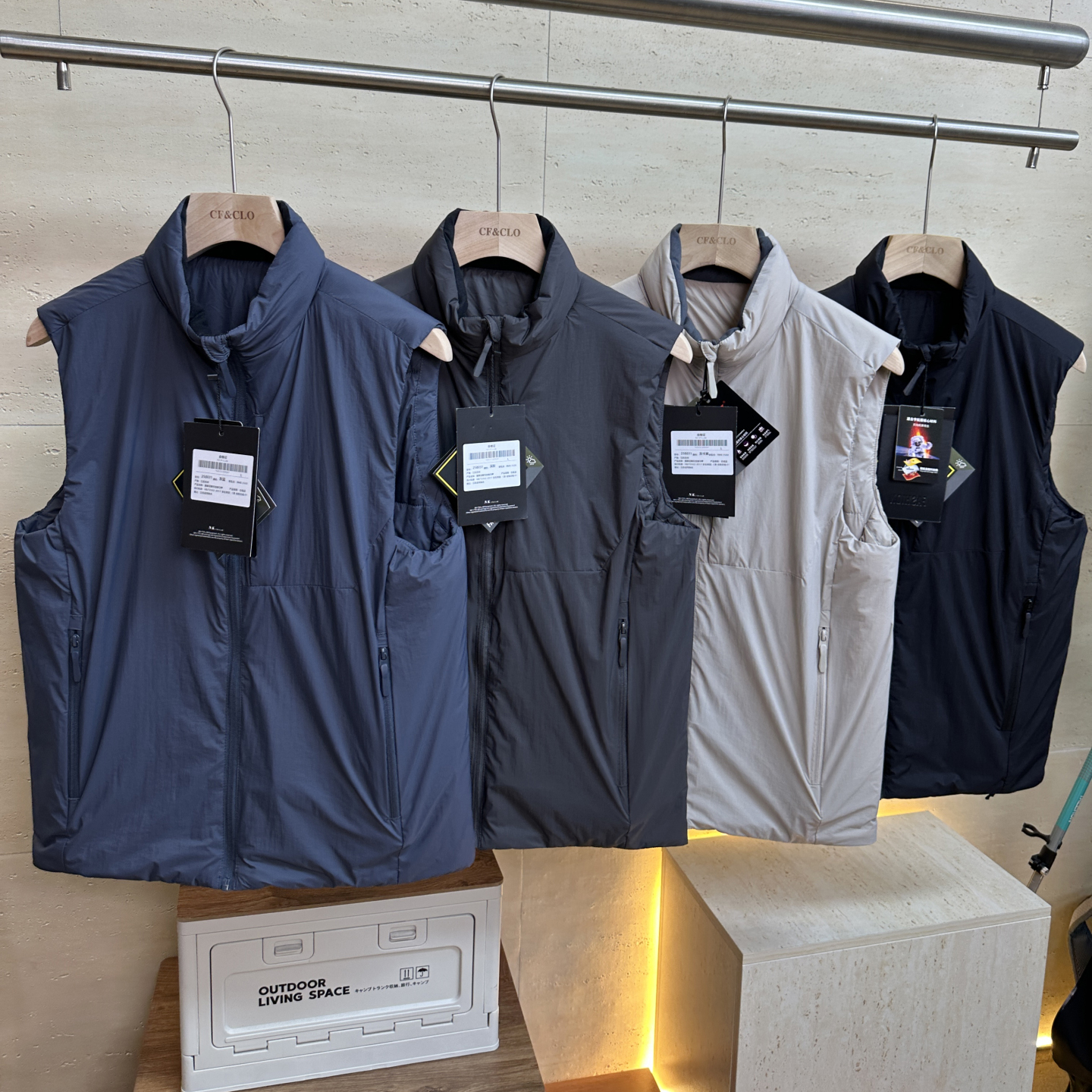 户外防风防泼水立领休闲马甲