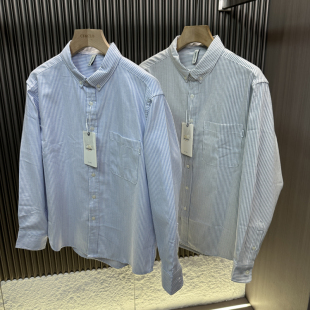 衬衫 CF&CLO 商务休闲柔软舒适长袖 舒适条纹棉感衬衣秋季 腔调满分