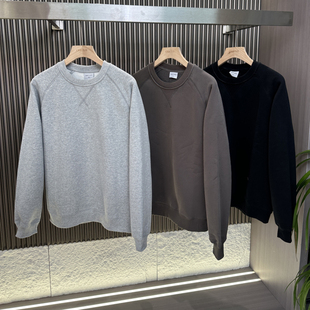 基础百搭纯色宽松卫衣上衣潮 秋冬男士 CF&CLO 重磅仿羊羔绒内里