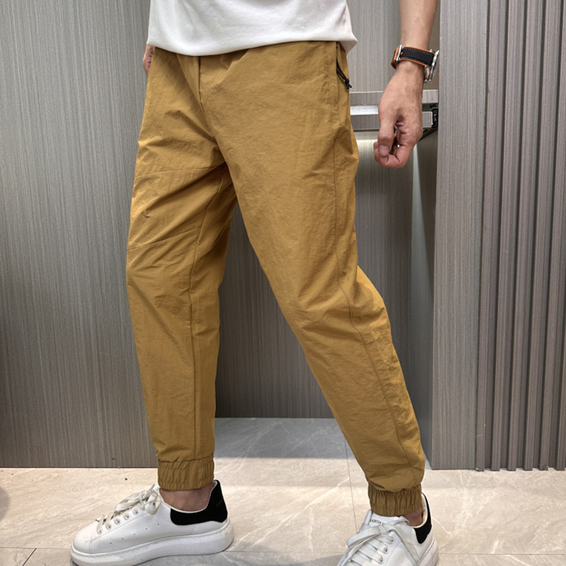 北家外贸单！户外透气防泼水 春夏薄款男士束脚休闲裤松紧腰长裤,男装,休闲裤,淘宝优惠券,粉丝福利购,淘宝优惠卷