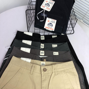 2025早秋新款 糕端货 男士 黑色直筒休闲裤 潮流 磨毛斜纹梭织面料