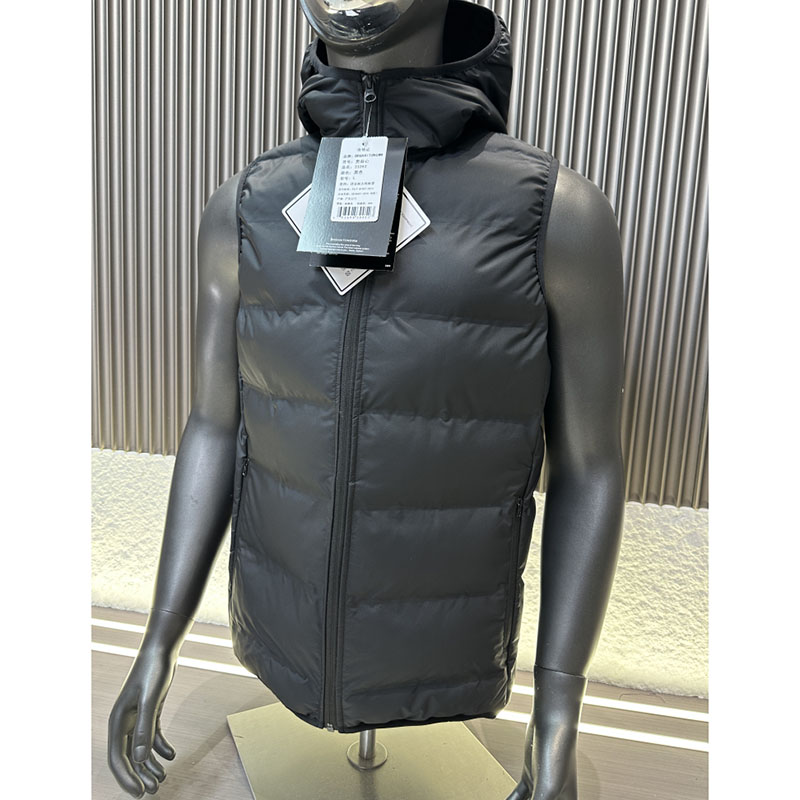 户外防风防泼水连帽棉马甲背心