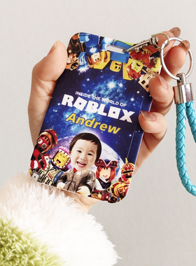 Roblox游戏卡通动漫DIY客制卡包周边证件发照片定制头像名字卡套