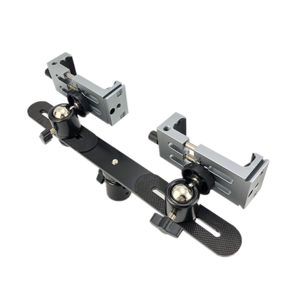 二机位杆金属手机夹直播支架