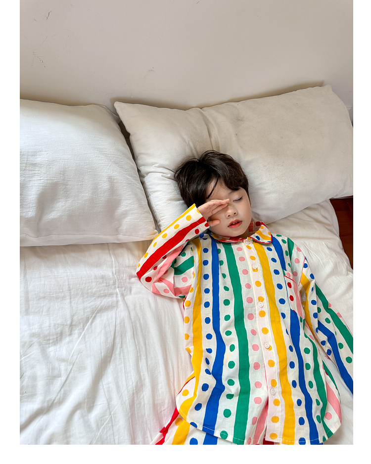 春秋男女童睡衣套装宝宝童趣卡通长袖中大童小孩休闲儿童家居服