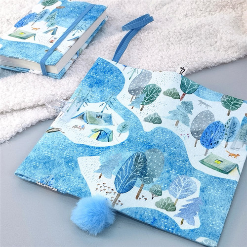 梅子手作布艺线装本A5A6手工制作