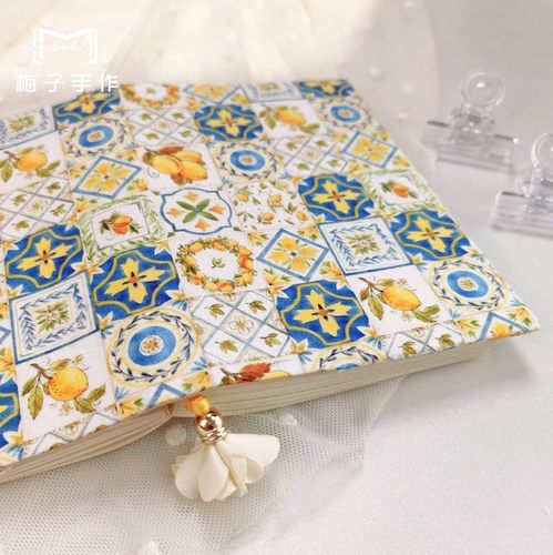 梅子手作布艺手帐本A5A6日系手账