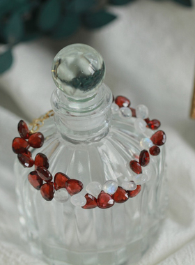 14K包金手链月光石石榴石