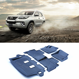 适用于丰田Fortuner奔跑者TPE脚垫穿越者专用右舵右驾橡胶TPE脚垫