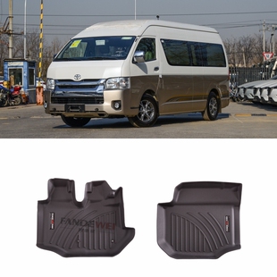 适用于2004-2024 TOYOTA  HIACE 200 floor mat专用橡胶TPE脚垫