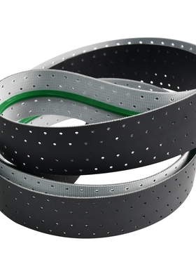 防静电皮带输送带黑色PU防跑偏导 条轨打孔吸风叠片模切 机传送带