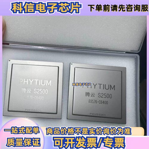PHYTIUM 飞腾腾云S2500 S2500 B3576-C6400 服务器CPU 芯片