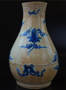 微=雨明代万历青花瓶瓷器陶瓷文人瓷艺术品收藏