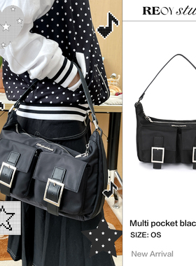 REOY STUDIO定制韩国小众ins博主同款百搭单肩包休闲多口袋手提包