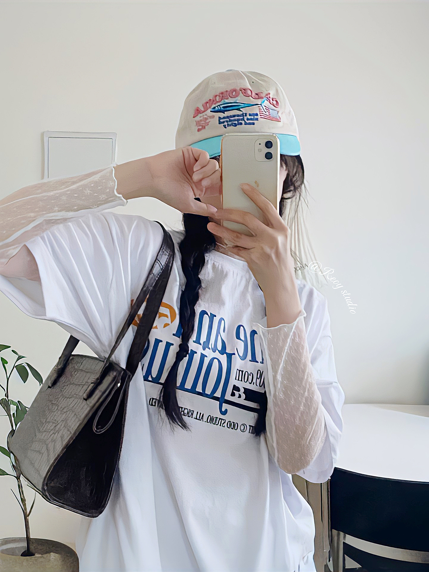 [REコンテナ]oddstudio美式复古英文街头字母短袖T恤ins风6色入