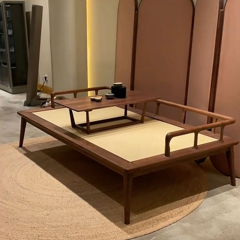 新中式乌金木禅意罗汉床实木沙发