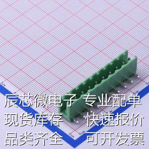 KF2EDGR-5.0-10P 插拔式接线端子 5mm 1x10P 排数:1 每排P数:10原
