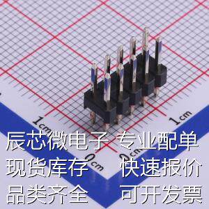 PZ254V-12-10P 排针 间距:2.54mm 2x5P 直插 方针原装现货