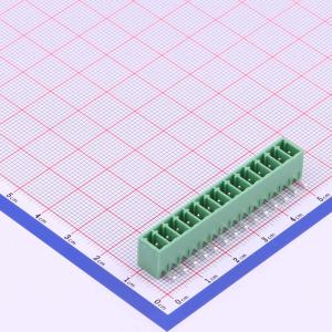 DB2ERC-3.5-14P-GN插拔式接线端子板端/插座-闭口 1x14P 3.5mm