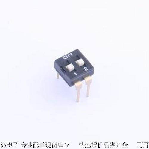 KF1027A-02P-LG-ON-01B 拨码开关 拨码开关 插件原装现货