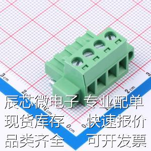 DB2EKM-5.0-4P-GN-S 插拔式接线端子 5mm 1x4P 排数:1 每排P数:4