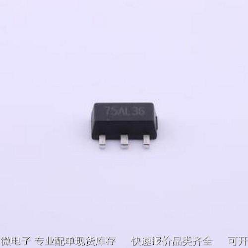 PJ75AL36SQ 线性稳压器(LDO) 输入36V 输出3.6V 100mA SOT-89-3原