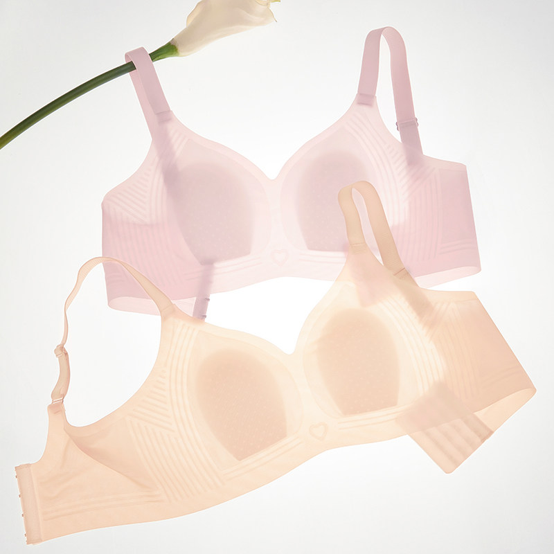 无痕冰丝文胸美背内衣2026新款爆款夏超薄款女士胸罩胸大显小聚拢