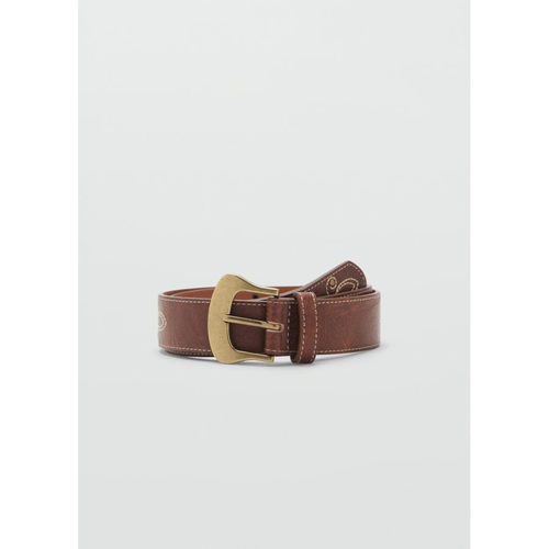 西班牙欧洲正品代购 MANGO 女士 刺绣皮带 87042542