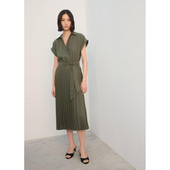 代购 式 MANGO 西班牙欧洲正品 女士 褶皱衬衫 连衣裙 27022542