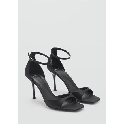 西班牙欧洲正品代购 MANGO 女士 系带高跟凉鞋  87030250