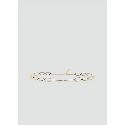 西班牙欧洲正品代购 MANGO 女士 扁平卡宾链腰带  17037764