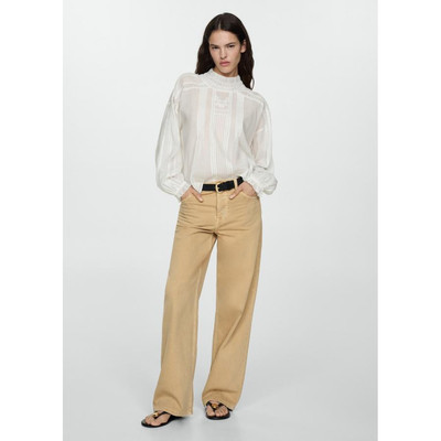 西班牙欧洲正品代购 MANGO 女士 刺绣细节衬衫  77055655