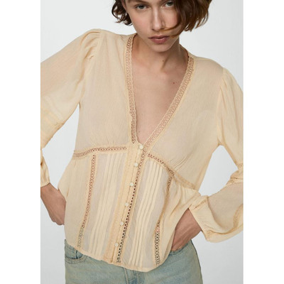 西班牙欧洲正品代购 MANGO 女士 刺绣飘逸衬衫  67007120