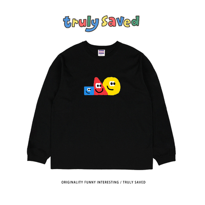 Truly saved 好物推荐！早秋新款简约风百搭情侣款长袖T恤高级感
