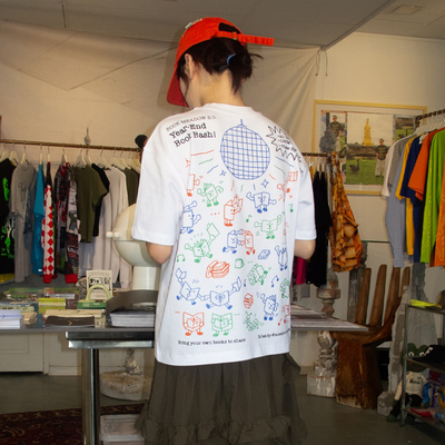 美式涂鸦风小众短袖T恤男女宽松印花纯棉情侣潮流ins上衣2026新款