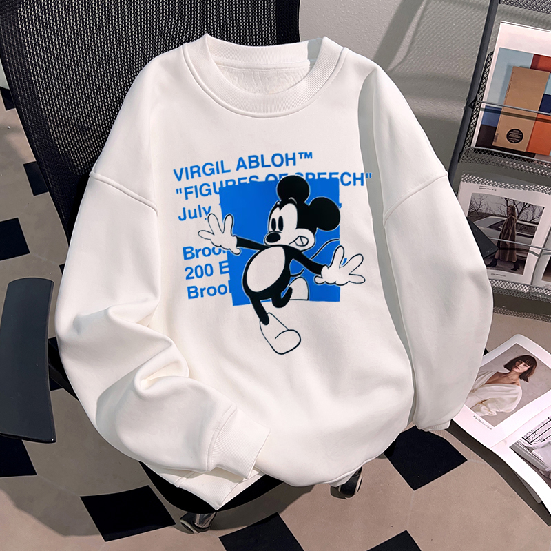 卡通动漫印花学生百搭休闲圆领卫衣男女秋冬季新款情侣套头上衣潮