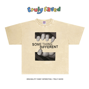 潮牌穿搭ins重磅短袖 美式 T恤潮人帮oversize潮酷风 Fashion ART