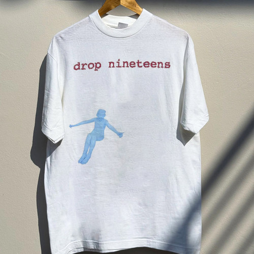 Drop Nineteens乐队摇滚嘻哈vintage复古短袖男款T恤美式重磅上衣