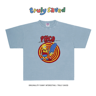 ART 辛普森小众潮牌T恤ins阿美咔叽休闲穿搭hiphop慵懒风 Fashion