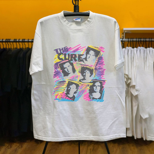 The Cure治愈乐队T恤英伦哥特后朋克vintage重磅宽松落肩短袖男女