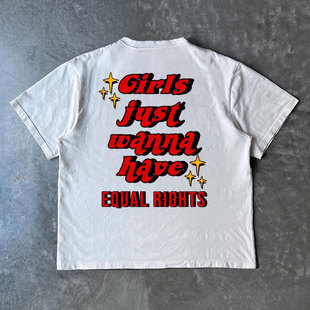 潮牌短袖 ART 街头达人ins个性 美式 T恤古着感hiphop嘻哈风 Fashion