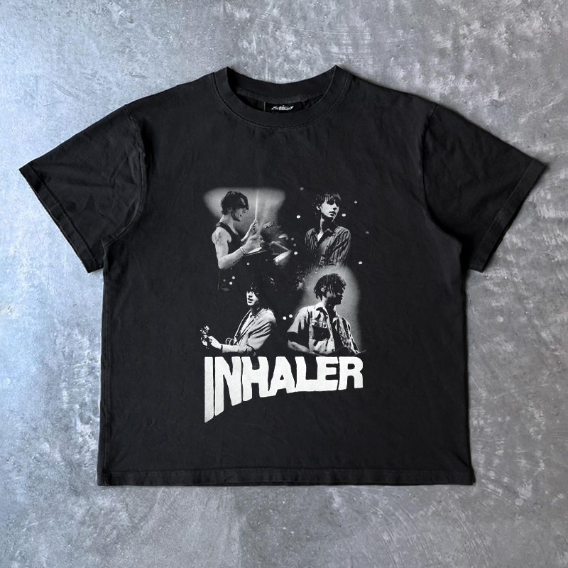 ART Fashion Inhaler豆瓣摇滚乐队ins潮牌T恤痞帅风vintage潮人帮