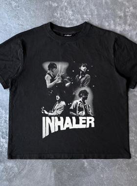 ART Fashion Inhaler豆瓣摇滚乐队ins潮牌T恤痞帅风vintage潮人帮