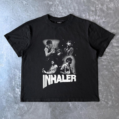 ART Fashion Inhaler豆瓣摇滚乐队ins潮牌T恤痞帅风vintage潮人帮