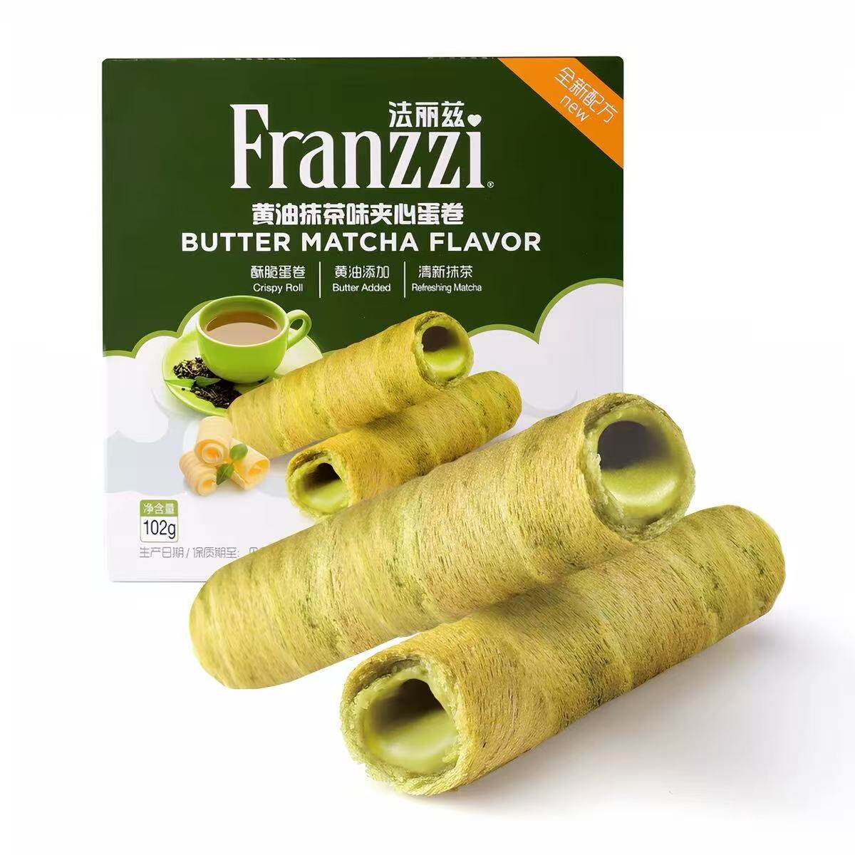 法丽兹黄油抹茶味夹心蛋卷